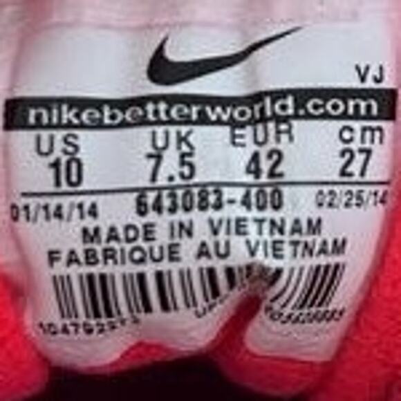 Nike - Flex Trainer 4 - Running Shoes - Blue/Pink - Women's - 10 - 643083-400 - Picture 9 of 9